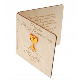 Drvena personalizirana uspomena na prvu svetu pričest