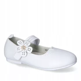 Balerinke Apawwa, ekološka koža, bijele boje, veličina 36