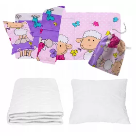 Meganstyle set posteljine 80 x 200 cm nijanse ljubičaste