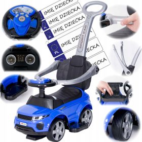    Veliki gurač za vožnju, GUMENI KOTAČI + PLOČICE SA NAZIVOM