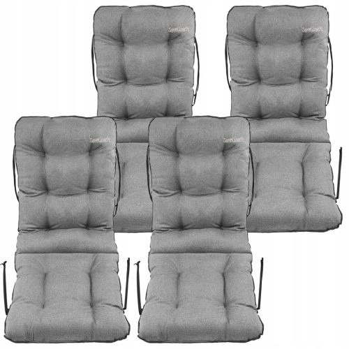  Jastuk za stolicu 48x48x75 sivi laneni set od 4 komada