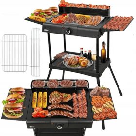 Električni roštilj Zilan Stand Barbecue Grill crni 2400W
