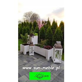   Vrtna posuda - Prirodna posuda za cvijeće 90 cm x 50 x 40 cm drvo