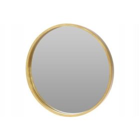 Viseće zidno ogledalo, okruglog oblika, drveni okvir, 30 cm
