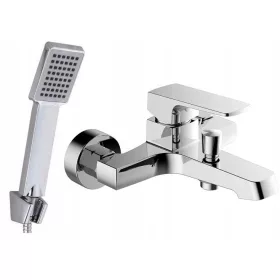   Jednoručna zidna slavina za kadu i tuš Reihe CUBIC krom + Kuchinox Orca vanjski tuš set