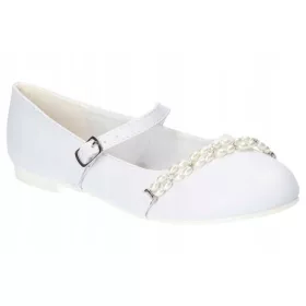 Bijele balerinke Američkog kluba od eko kože, veličina 35