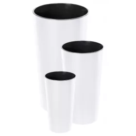    Lamela saksija 25 cm x 25 x 47 cm promjer 25 cm plastična bijela + 2 druga proizvoda