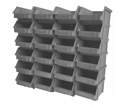 Kutija za alate, kontejner za radionicu, dimenzija 314x202x148 mm, set od 24 kom