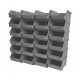 Kutija za alate, kontejner za radionicu, dimenzija 314x202x148 mm, set od 24 kom