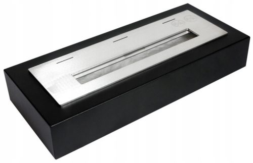 Umetak za ugradbeni kamin Biokominki GMT 36x15,3x15,3 cm crni
