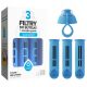 Dafi filtracija za SOLID i SOFT boce, plavi x3