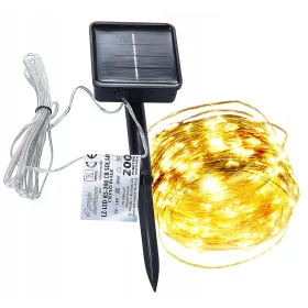   Razigrane vanjske božićne lampice solarnog napajanja 20m 200 LED lampica
