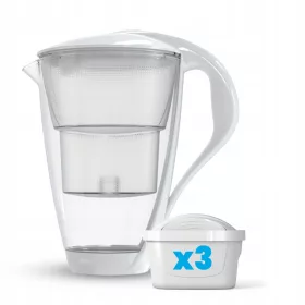 Dafi Crystal LED 2 l bijeli stakleni filter vrč + 3xUnimax