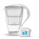 Dafi Crystal LED 2 l bijeli stakleni filter vrč + 3xUnimax