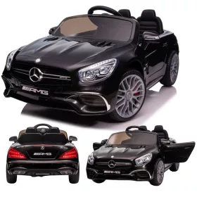    Automobil na akumulator Mercedes SL65 S crni električni automobil za djecu