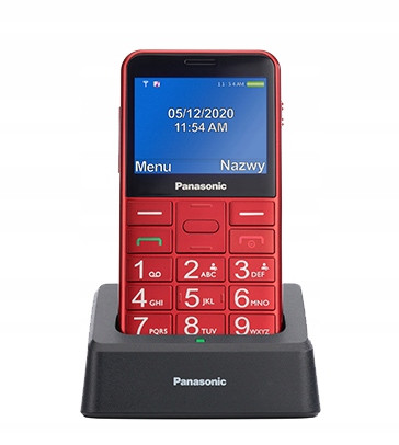 Panasonic KX-TU155 Jednostavan za korištenje mobitel crvene boje