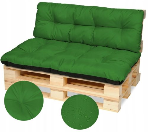 Jastuci za klupu za namještaj od paleta 120x80+120x40 zeleni