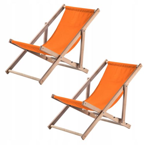 Kadax sklopiva drvena ležaljka za plažu - set 2 komada
