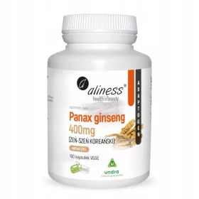   Aliness Korejski Ginseng Panax - Dodatak Prehrani 400mg, 100 Kapsula
