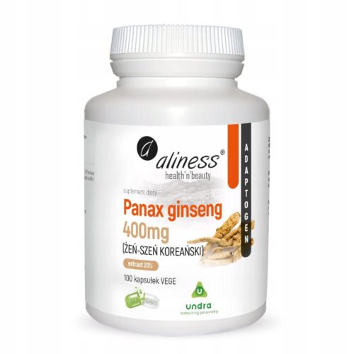 Aliness Korejski Ginseng Panax - Dodatak Prehrani 400mg, 100 Kapsula