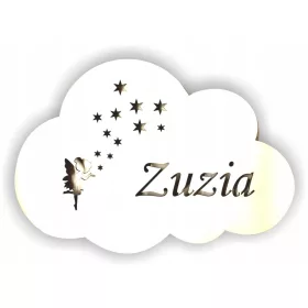 Noćna lampa na zidu s imenom BIJELA oblak vila