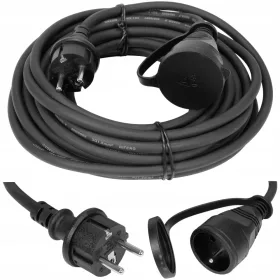 Yato jednostruki produžni kabel 10 m, 1 kom utičnice, crni