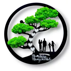 Drvo života obitelj mahovina 50cm!6mm