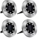  Led solarna lampa, crna, 13 cm, 1 kom.