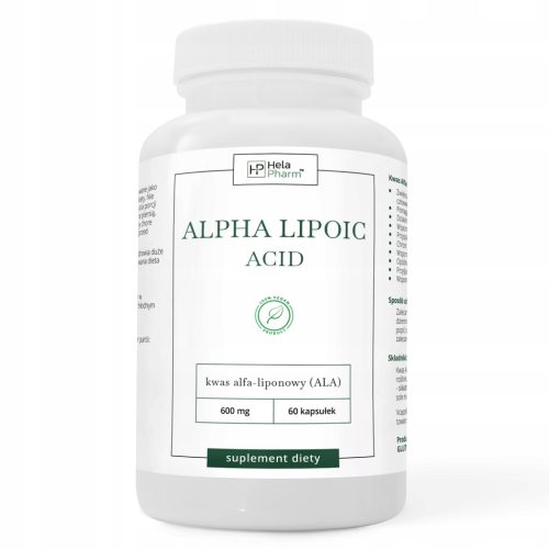 Alfa Lipoična Kiselina 600mg - Suplement za Dijabetičare i Sportaše, 60 kapsula