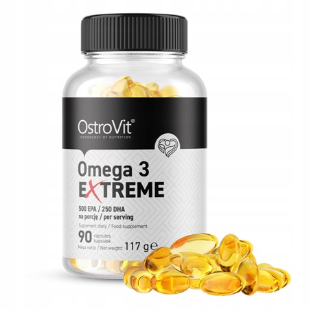 OstroVit Omega 3 Extreme 90 kapsula - Podrška za srce i mozak