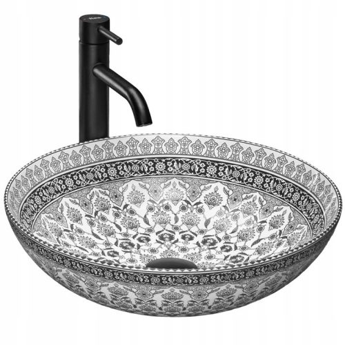 Okrugla keramička umivaonika REA Arte Dark Grey