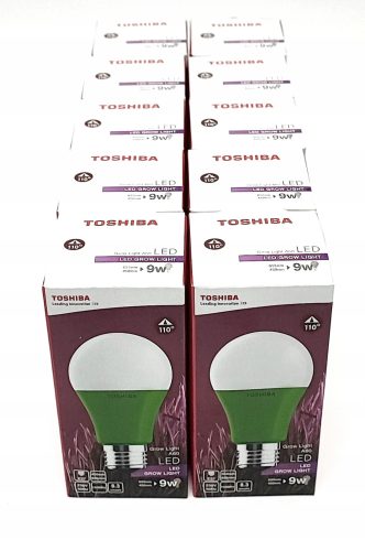 GROW LED žarulja za uzgoj Toshiba biljaka 9W 1100K E27
