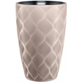    Form-Plastična saksija 48 cm x 30 x 48 cm promjer 30 cm plastične nijanse smeđe i bež boje