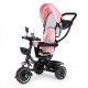  Ecotoys 1073 Bicikl tricikl crna, ružičasta