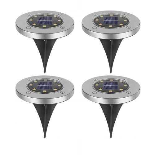  Led-lux solarna svjetiljka, srebrna, 13 cm, 4 kom.