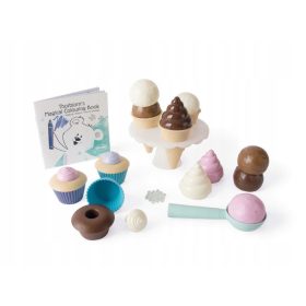 THORBJORN Set za desert s kockom sladoleda i bojankom