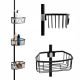 Yoka Home SCOPIC kupaonska polica, crna