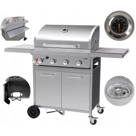   Plinski roštilj za vrt - Lund plinski roštilj 4+1 16 kW INOX
