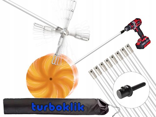 MAX Turbočistač dimnjaka za bušilicu od 8m
