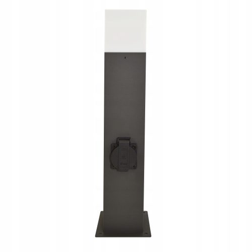 Polux E27 kvadratni rasvjetni stup, 44 cm, sivi