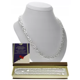 SREBRNI LANAC KRALJEVSKOG TKANJA - 925 - 55 CM