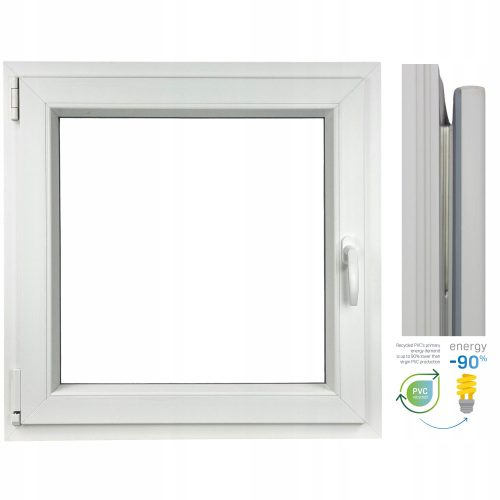 PROZOR OD PVC DIMENZIJA 1000 x 1000 RU/L BIJELI SA MIKRO VENTILACIJOM