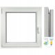 PROZOR OD PVC DIMENZIJA 1000 x 1000 RU/L BIJELI SA MIKRO VENTILACIJOM