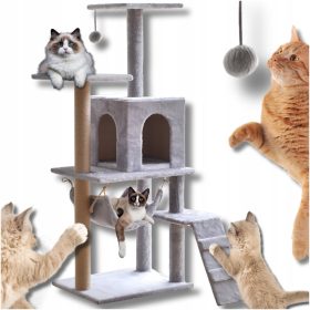   Drapak za mačke visokog kvaliteta s kućicom i krevetom za velike mačke