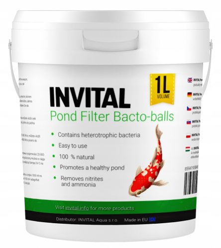 INVITAL Filter za ribnjak Bacto-loptice 1l