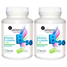   Kompleks vitamina B B-50 od Aliness - 200 vegetarijanskih kapsula za zdravlje