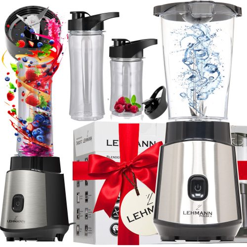 Snažni Lehmann Smoofit blender sa šalicom od 1200 W srebrno/siva
