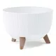  Lamela saksija 29 cm x 29 x 23 cm, bijela plastika