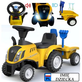   Dječji traktor New Holland s prikolicom i interaktivnom tablicom
