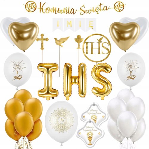 Set ukrasa za prvu svetu pričest s balonima